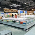 Supermarket combinato Freezer per finestre anteriore Isola